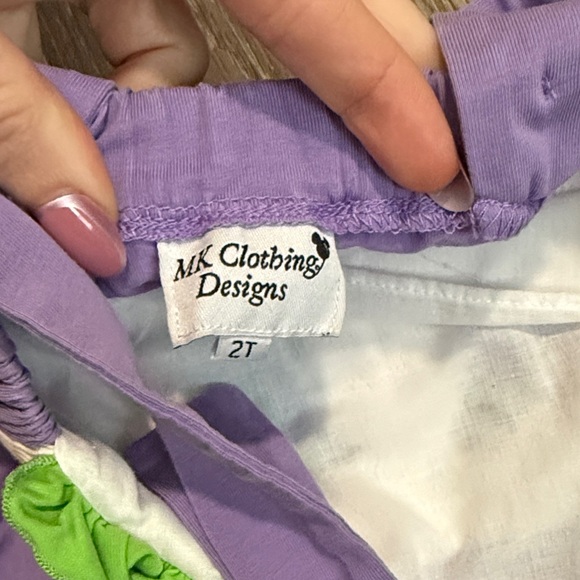 Monsters Inc Smocked Purple Romper - Picture 2 of 4